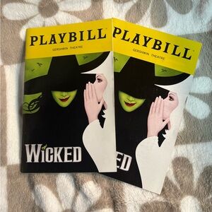 Wicked Playbills (2) from Gershwin Theatre